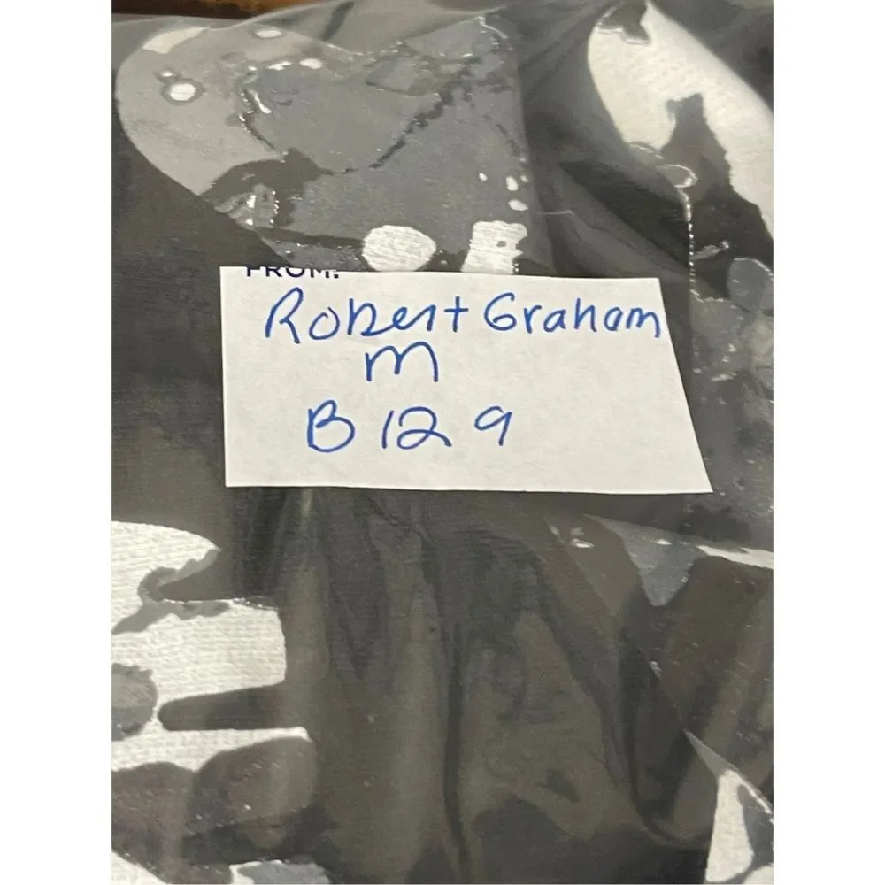 Robert Graham Long Sleeve Shirt Men Medium‎ Black Skulls
